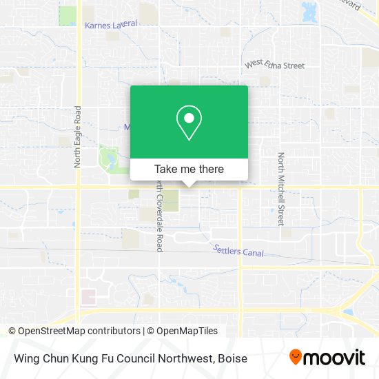 Wing Chun Kung Fu Council Northwest map