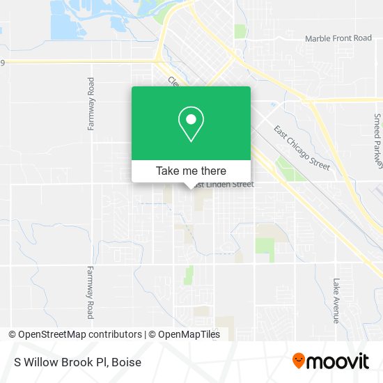 S Willow Brook Pl map