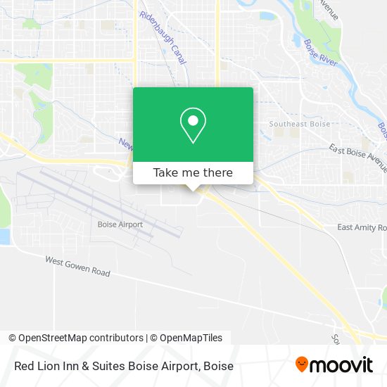 Red Lion Inn & Suites Boise Airport map