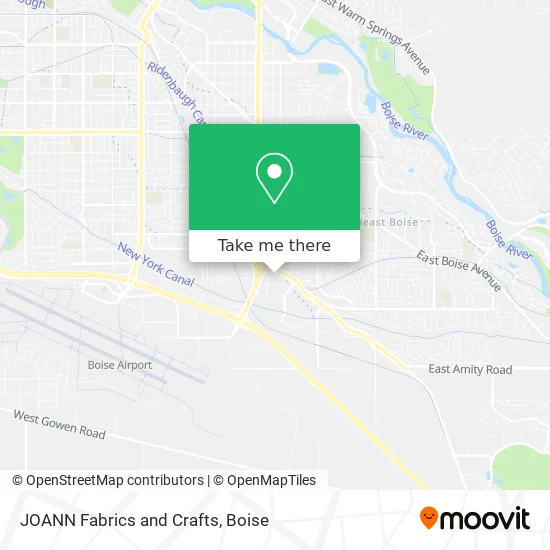 JOANN Fabrics and Crafts map