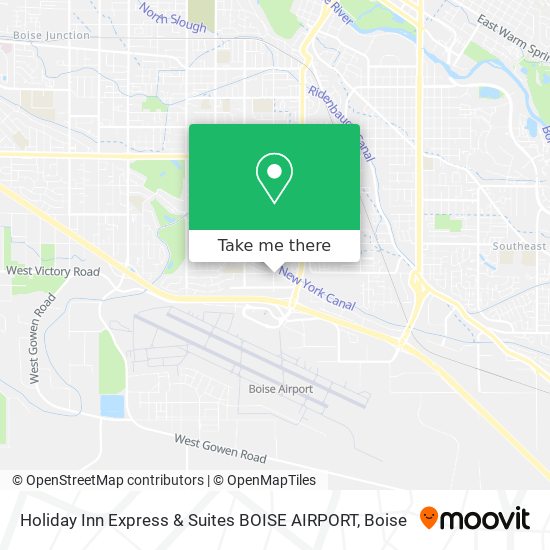 Holiday Inn Express & Suites BOISE AIRPORT map