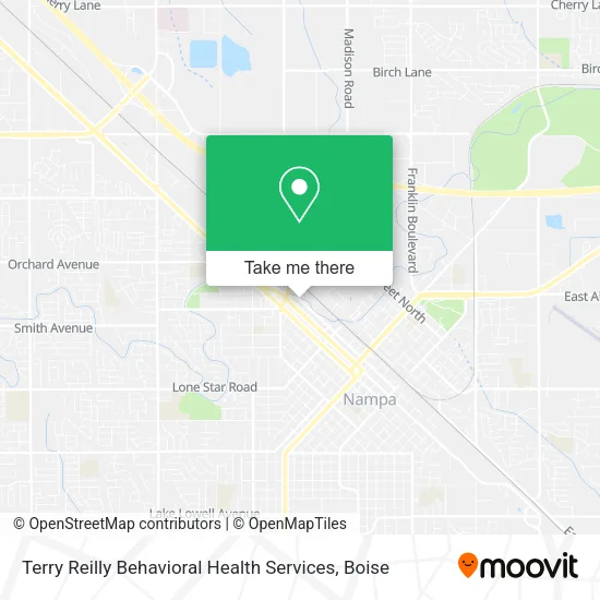 Terry Reilly Behavioral Health Services map