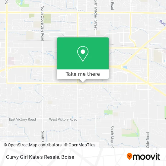 Curvy Girl Kate's Resale map
