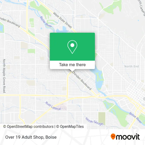 Over 19 Adult Shop map