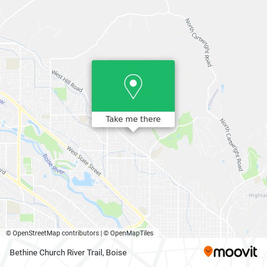 Mapa de Bethine Church River Trail