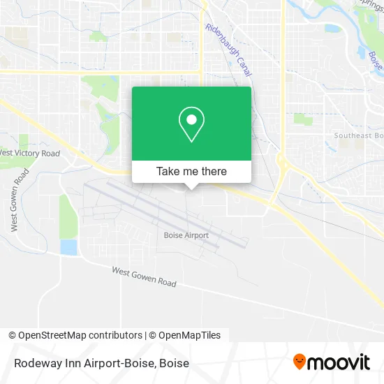 Rodeway Inn Airport-Boise map