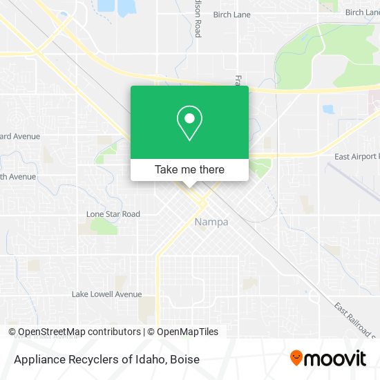 Appliance Recyclers of Idaho map