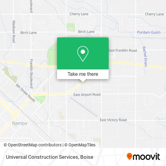 Universal Construction Services map