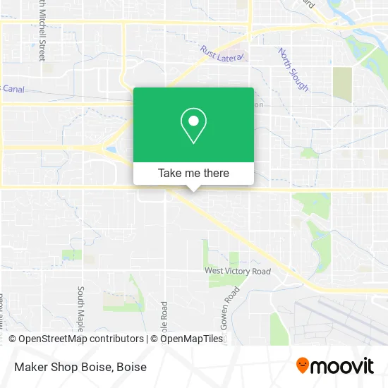 Maker Shop Boise map