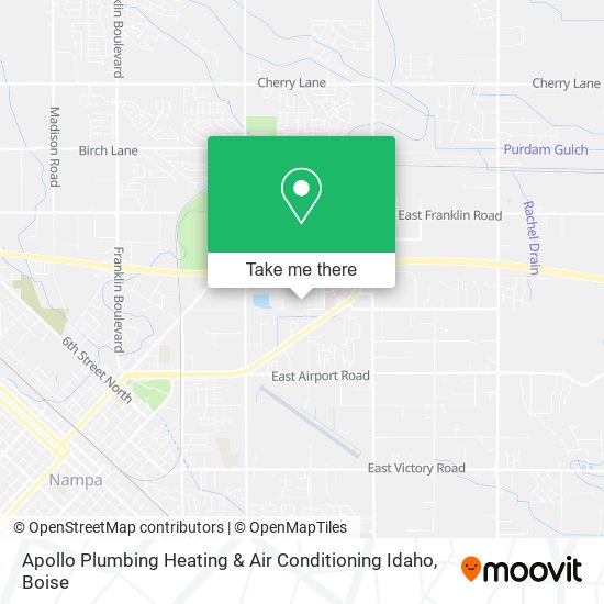 Mapa de Apollo Plumbing Heating & Air Conditioning Idaho