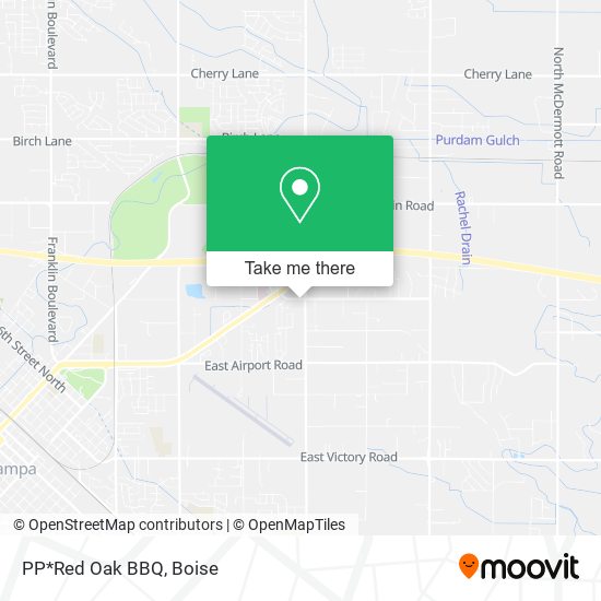 Mapa de PP*Red Oak BBQ