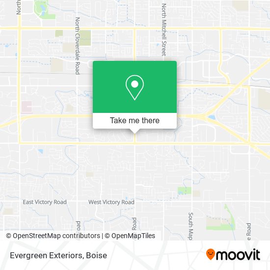 Evergreen Exteriors map