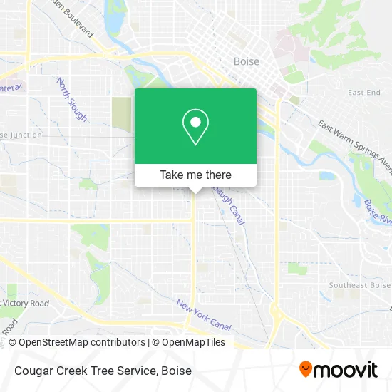 Cougar Creek Tree Service map