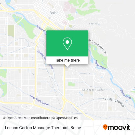 Leeann Garton Massage Therapist map