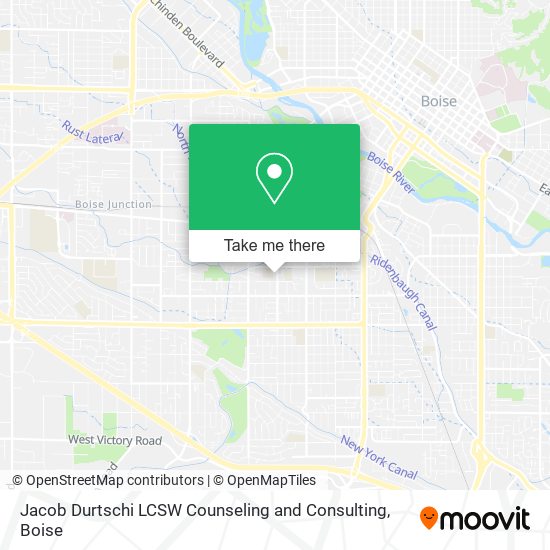 Mapa de Jacob Durtschi LCSW Counseling and Consulting