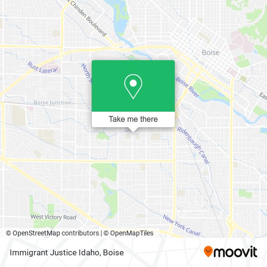 Immigrant Justice Idaho map