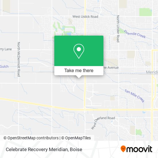 Celebrate Recovery Meridian map