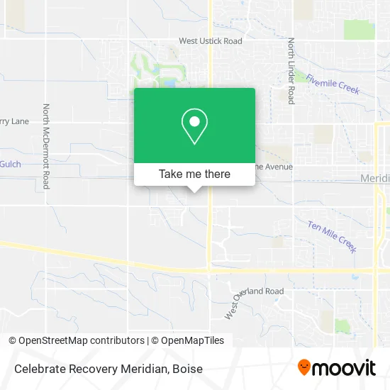 Celebrate Recovery Meridian map