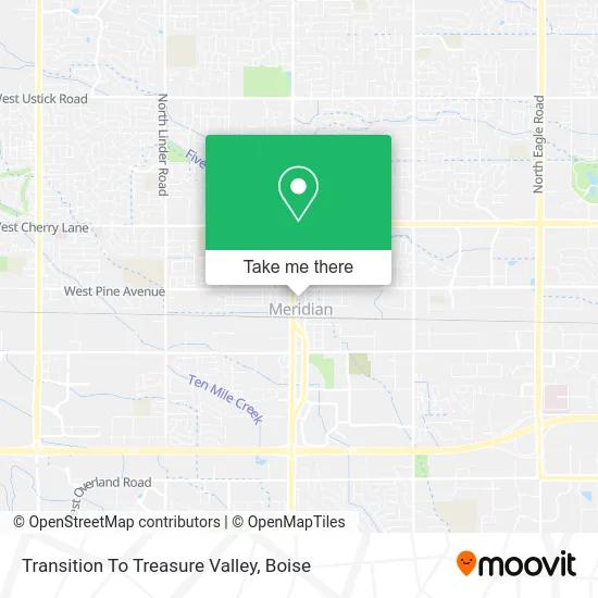 Transition To Treasure Valley map