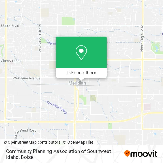 Mapa de Community Planning Association of Southwest Idaho