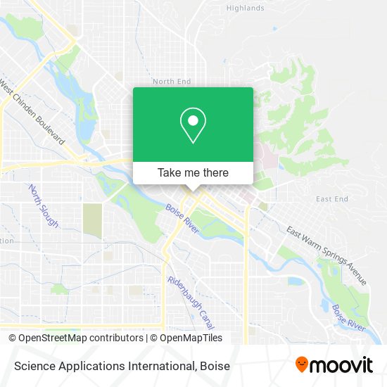 Science Applications International map
