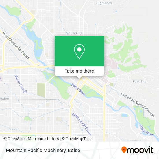 Mountain Pacific Machinery map