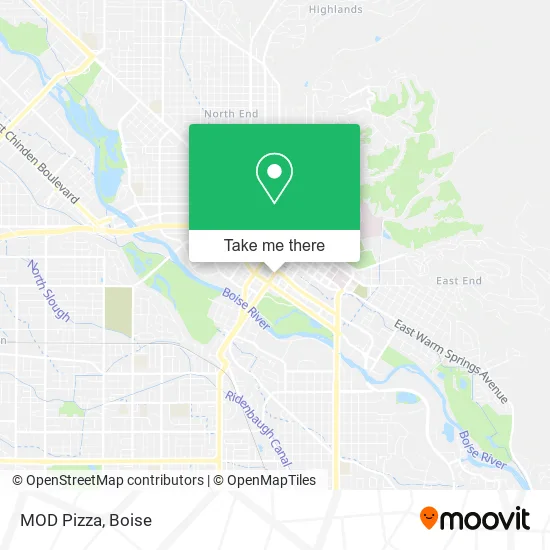 Mapa de MOD Pizza