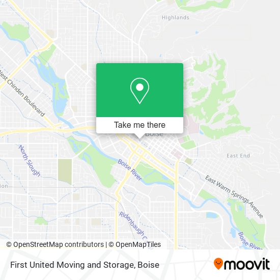 First United Moving and Storage map