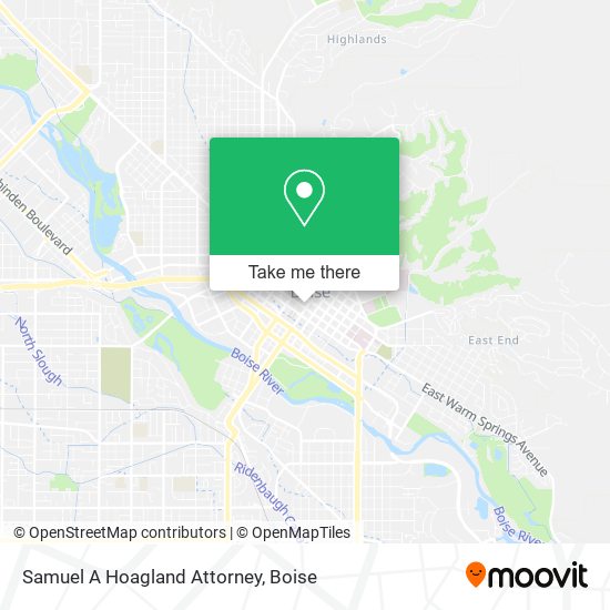 Samuel A Hoagland Attorney map