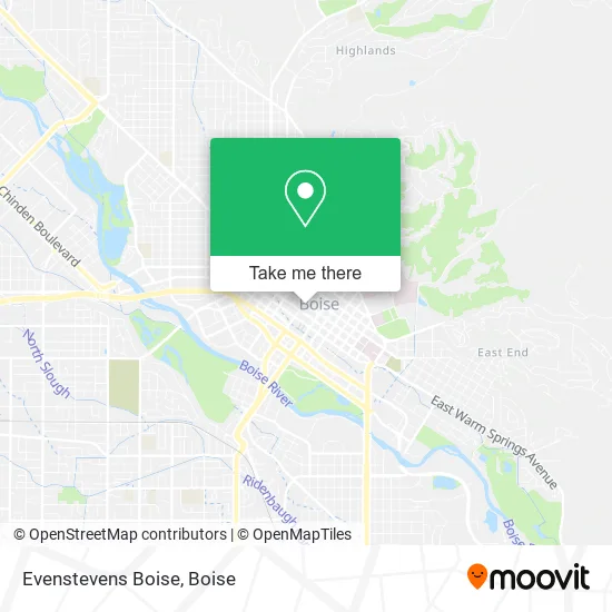 Evenstevens Boise map