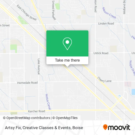 Mapa de Artsy Fix, Creative Classes & Events