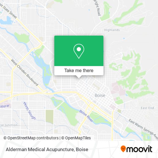 Alderman Medical Acupuncture map