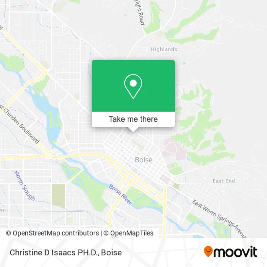 Christine D Isaacs PH.D. map