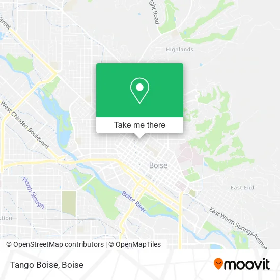 Mapa de Tango Boise