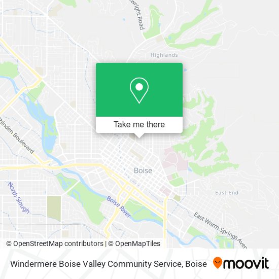 Mapa de Windermere Boise Valley Community Service