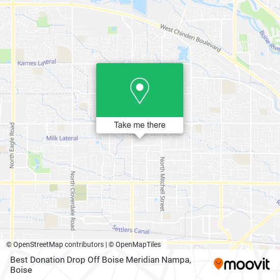 Best Donation Drop Off Boise Meridian Nampa map