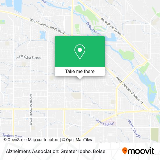 Alzheimer's Association: Greater Idaho map