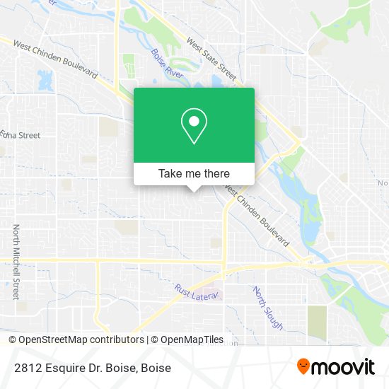 2812 Esquire Dr. Boise map