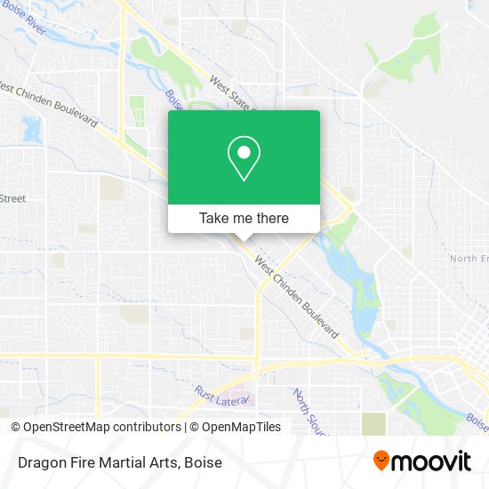 Dragon Fire Martial Arts map