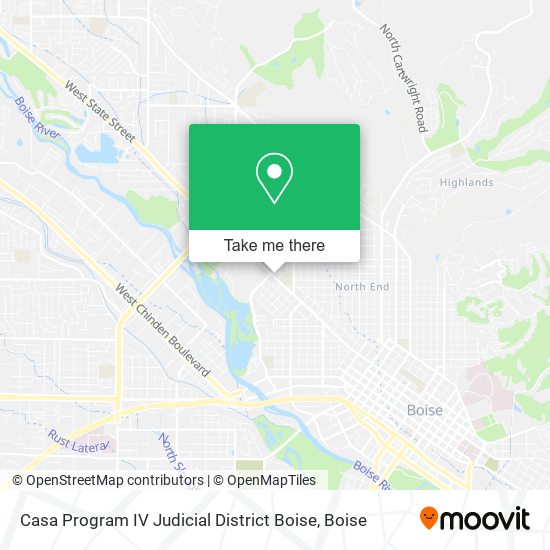 Casa Program IV Judicial District Boise map