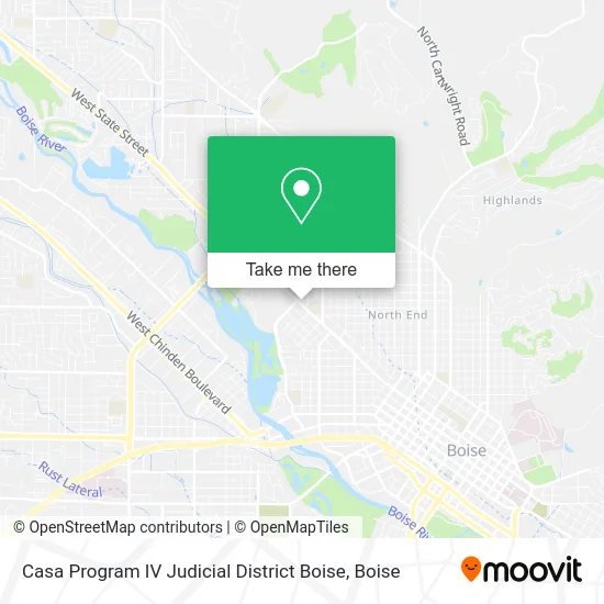 Casa Program IV Judicial District Boise map