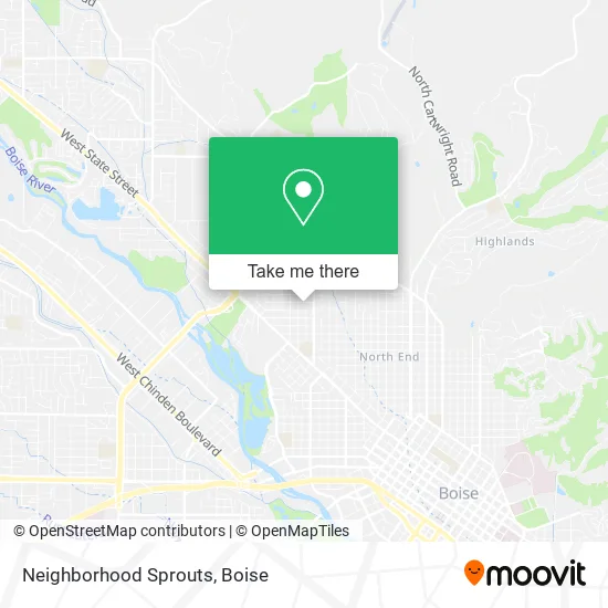 Neighborhood Sprouts map