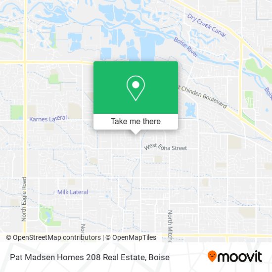 Mapa de Pat Madsen Homes 208 Real Estate