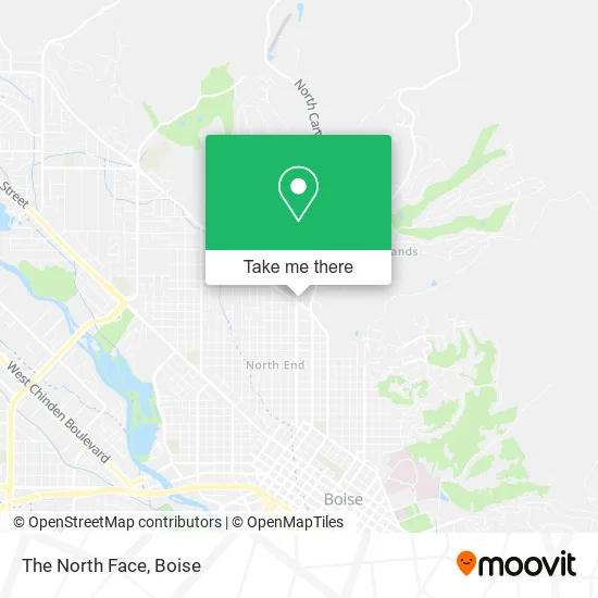 The North Face map