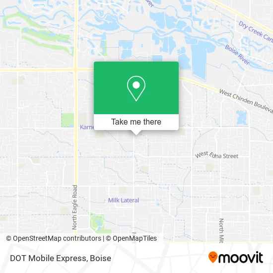 Mapa de DOT Mobile Express