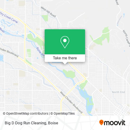 Big D Dog Run Cleaning map