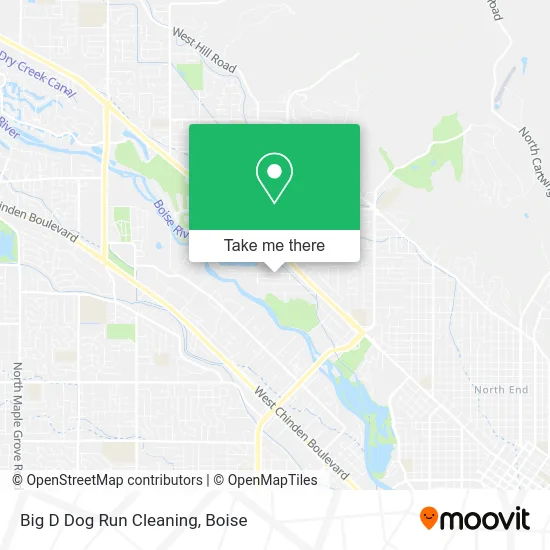 Big D Dog Run Cleaning map