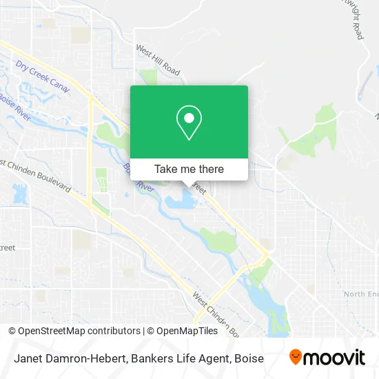 Janet Damron-Hebert, Bankers Life Agent map