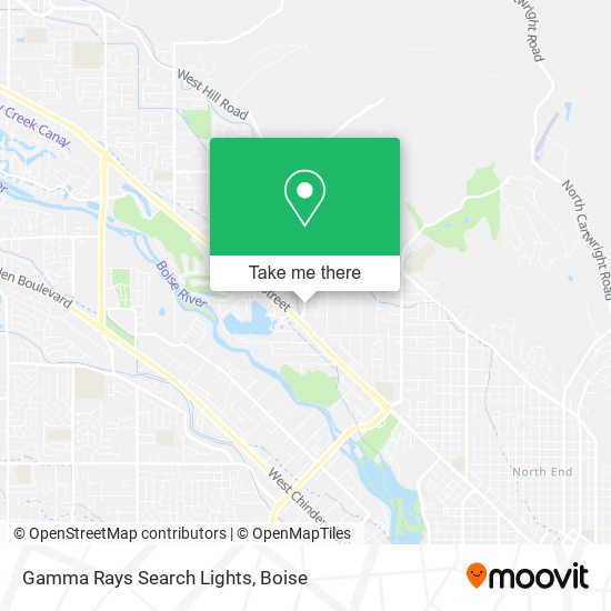 Gamma Rays Search Lights map