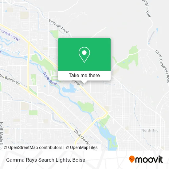 Gamma Rays Search Lights map